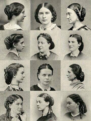 Victorian era hair style photo shoot