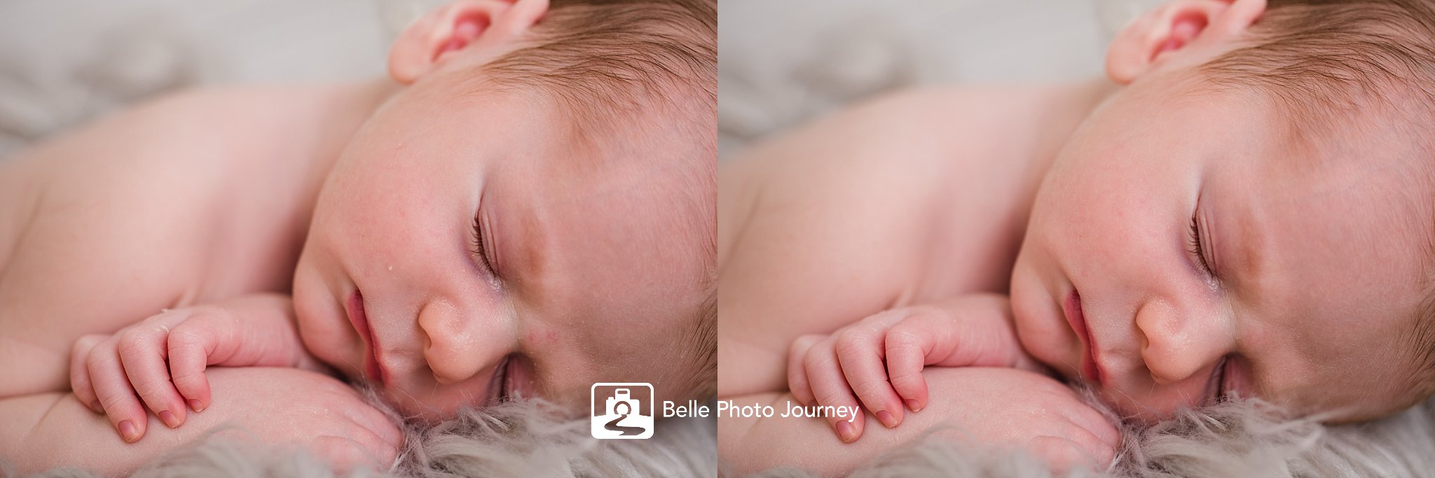 Newborn baby sleeping close-up picture